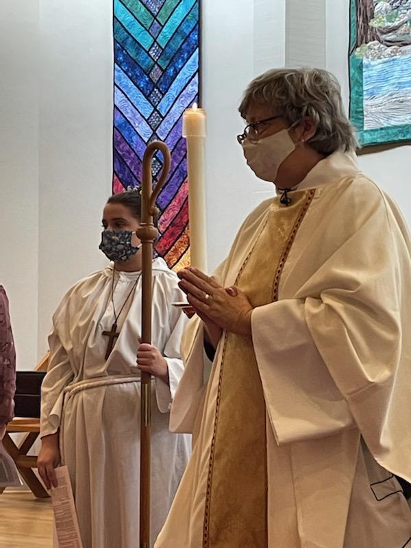 Bishop Haynes and her chaplain Mattie Smith